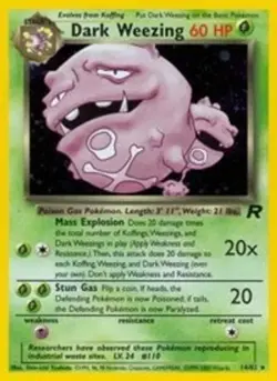 Dark Weezing (#14/82) - 1st Edition Holofoil OS - Team Rocket NM Pokemon - Image 1