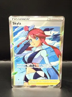 Pokemon Skyla Full Art Trainer Ultra Rare Shining Fates Pokemon 072/072 - Image 2