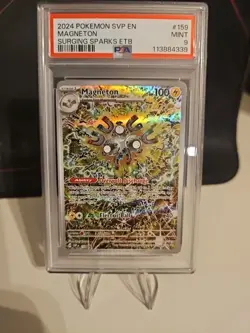 PSA 9 Magneton 159 Surging Sparks ETB Promo Pokemon SVP EN  - Image 1