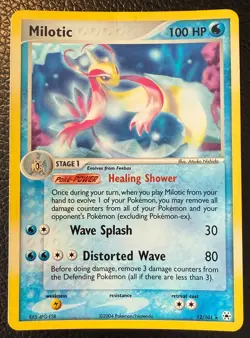 2004 POKEMON TCG MILOTIC HIDDEN LEGENDS HOLO 12/101 LP/MP - Image 1