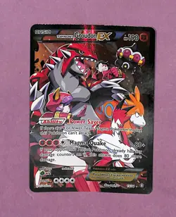 Team Magma's Groudon EX - 15/34 Double Crisis Ultra Rare Pokemon MP - Image 1