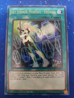 Yugioh Sky Striker Mobilize - Engage! MAMA-EN009 Ultra Rare 1st Ed - Image 1