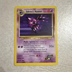Wizards Sabrina's Haunter Gym Heroes Uncommon 58/132 50 HP Regular 2000 1st - Image 1