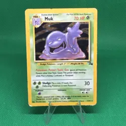 Muk 13/62 Holo Rare Fossil Pokemon Unlimited Holo Heavily Played - Image 1