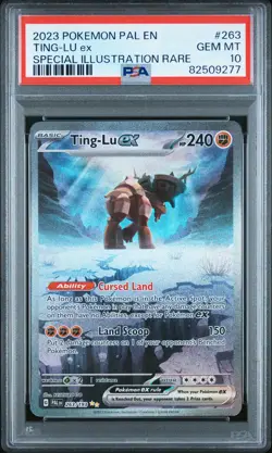 2023 Pokemon Paldea Evolved #263 Ting-Lu Ex Special Illustration Rare PSA 10 - Image 1