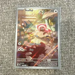 Pokemon TCG Stufful 154/132 ME01 Mega Evolution Holo Basic 70 HP EN Okacheke - Image 1