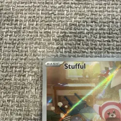 Pokemon TCG Stufful 154/132 ME01 Mega Evolution Holo Basic 70 HP EN Okacheke - Image 3