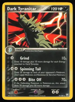 2004 EX - TEAM ROCKET RETURNS DARK TYRANITAR STAGE 2/RARE #19 - Image 1