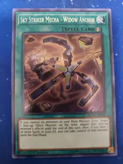 Yugioh Sky Striker Mecha - Widow Anchor BLHR-EN092 Secret Rare 1st Ed - Image 1