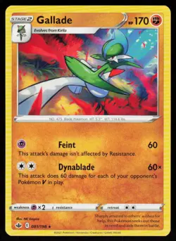 Gallade 081/198 Rare Chilling Reign Pokemon Near Mint - Image 1
