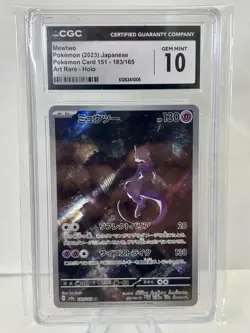 Pokemon Mewtwo Card 183/165 SV2a Holo Japanese - Image 1