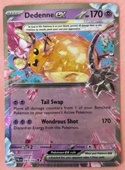 Dedenne~ Cute Pink Pokemon ~Pretty in Pink & Pastel Gallery~Cute Pokemon Cards - Image 1