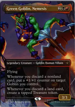 Green Goblin, Nemesis (Borderless) 23 Marvel's Spider-Man Eternal-Legal MTG Foil - Image 1