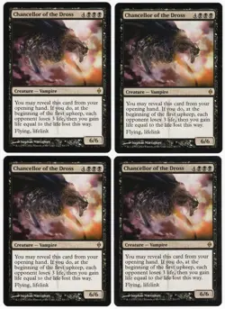 Chancellor of the Dross x4 4x 2011 New Phyrexia PLAYSET Black Creature MTG NM A1 - Image 1