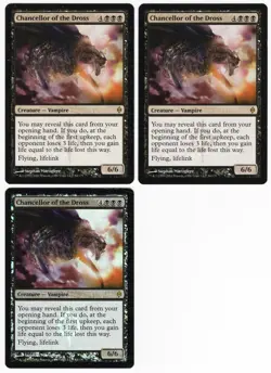 Chancellor of the Dross x3 3x 2011 New Phyrexia (1-FOIL, 2-REG) MTG SP - NM AZ2 - Image 1