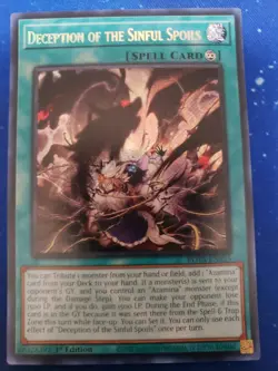 Yugioh Deception of the Sinful Spoils - ROTA-EN055 - Secret Rare - 1st Edition - Image 1