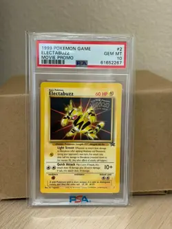 1999 POKEMON GAME MOVIE #2 ELECTABUZZ MOVIE PROMO PSA 10 - Image 1