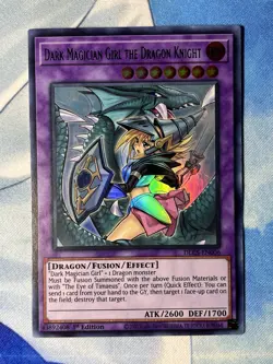 Dark Magician Girl the Dragon Knight DLCS-EN006 Alternate Art (Purple) NM Yugioh - Image 1