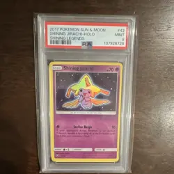 Pokemon Shining Jirachi 42/73 Shining Legends Holo PSA 9 2017 English - Image 1