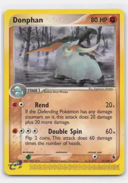 DONPHAN 17/109 RARE RUBY & SAPPHIRE POKEMON - Image 1