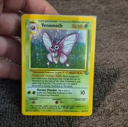 Pokemon TCG Venomoth Holo Rare Jungle 13/64 English Stage 1 70 HP Unlimited - Image 1