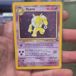 Wizards of the Coast Pokemon TCG Hypno 8/62 Fossil Holo Rare Unlimited 90HP - Image 1