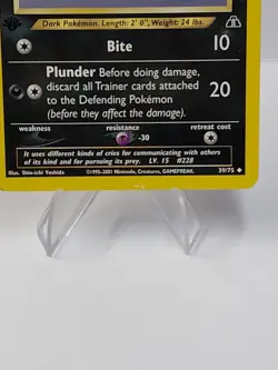 Houndour 39/75 1st Edition Neo Discovery Non-Holo Pokemon Card - Image 2