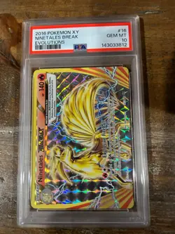 POKEMON 2016 XY Evolutions NINETALES Break #16 PSA 10 Gem Mint RARE - Image 1
