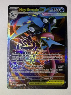 Mega Greninja ex Pokemon Chaos Rising 100/086 Full Art Ultra Rare - Image 1