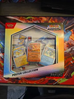 Pokemon TCG Scarlet & Violet Prismatic Evolutions Poster Collection Box - Image 1