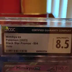 Mimikyu ex 004 Scarlet & Violet Promo Holo CGC 8.5 Pokemon Card 2023 - Image 3