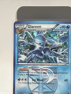 Pokemon TCG Plasma Freeze Glaceon #23/116 Cracked Ice Holo Rare Card LP - Image 2