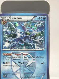 Pokemon TCG Plasma Freeze Glaceon #23/116 Cracked Ice Holo Rare Card LP - Image 3