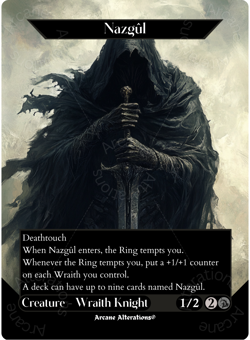 Nazgul - Full Art Altered Art Custom Proxy Cards - Image 1
