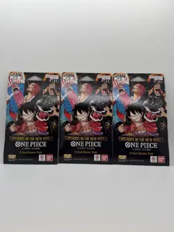 One Piece OP-09 Emperors In The New World 12-Card Sleeved Booster Pack Lot of 3 - Image 1