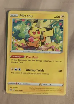 Pokemon TCG Pikachu 052/196 Swsh11: Lost Origin Regular NM Card - Image 1