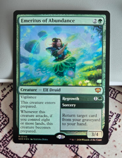 MTG Foil Emeritus of Abundance Secrets of Strixhaven NM - Image 1