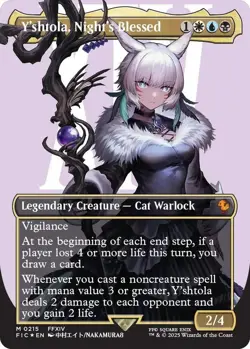 Y'shtola, Night's Blessed (Borderless) (Surge Foil) EN [FIC - 215] - NM MTG - Image 1