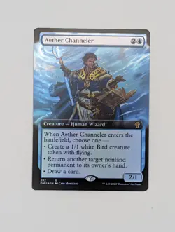 MTG - Aether Channeler - R - DMU - Ext Art Foil - 392 - Image 1