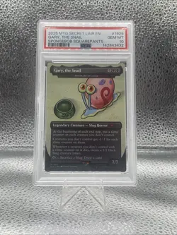 MTG Secret Lair SpongeBob SquarePants Gary, The Snail Non Foil Psa 10 - Image 1