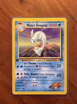 Misty's Dewgong - 1st Edition - 54/132 Gym Challenge - Pokemon TCG - 2000 - Image 1
