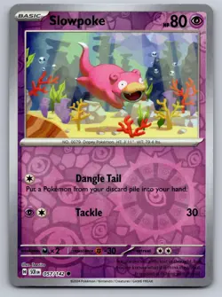 Slowpoke 57/142 Common Stellar Crown Pokemon Reverse Holo Near Mint - Image 1