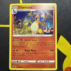 Charizard 025/185 LP/NM Cracked Ice Shattered Holo Promo Pokemon TCG Card 25/185 - Image 2