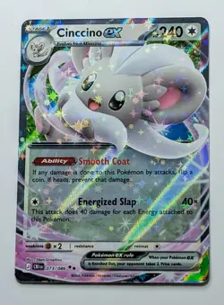 Cinccino EX Chaos Rising 73/86 Pokemon Double Rare Holo NM - Image 1