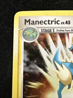 TCG Manectric (11/127) Pokemon Platinum Vintage Holo Rare - LP Cosmos Swirl - Image 4