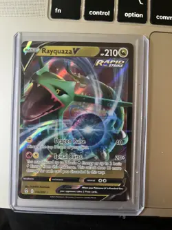Pokemon TCG Rayquaza V 110/203 Evolving Skies Ultra Rare English Holo - Image 1