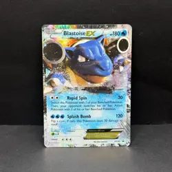 Pokemon TCG Card - Blastoise EX XY30- XY Black Star Promo - HP/ DAMAGED - Image 1