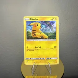 Pokemon TCG Pikachu Cracked Ice Holo 28/73 Shining Legends - Image 1