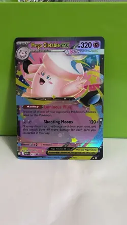 Mega Clefable Ex #072 Promo Pokemon Mega Evolution Black Star Promo NM HOLO - Image 1
