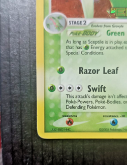 Sceptile 10/106 EX Emerald Stamped Reverse Holo - Pokemon 2005 - EXCELLENT! - Image 3